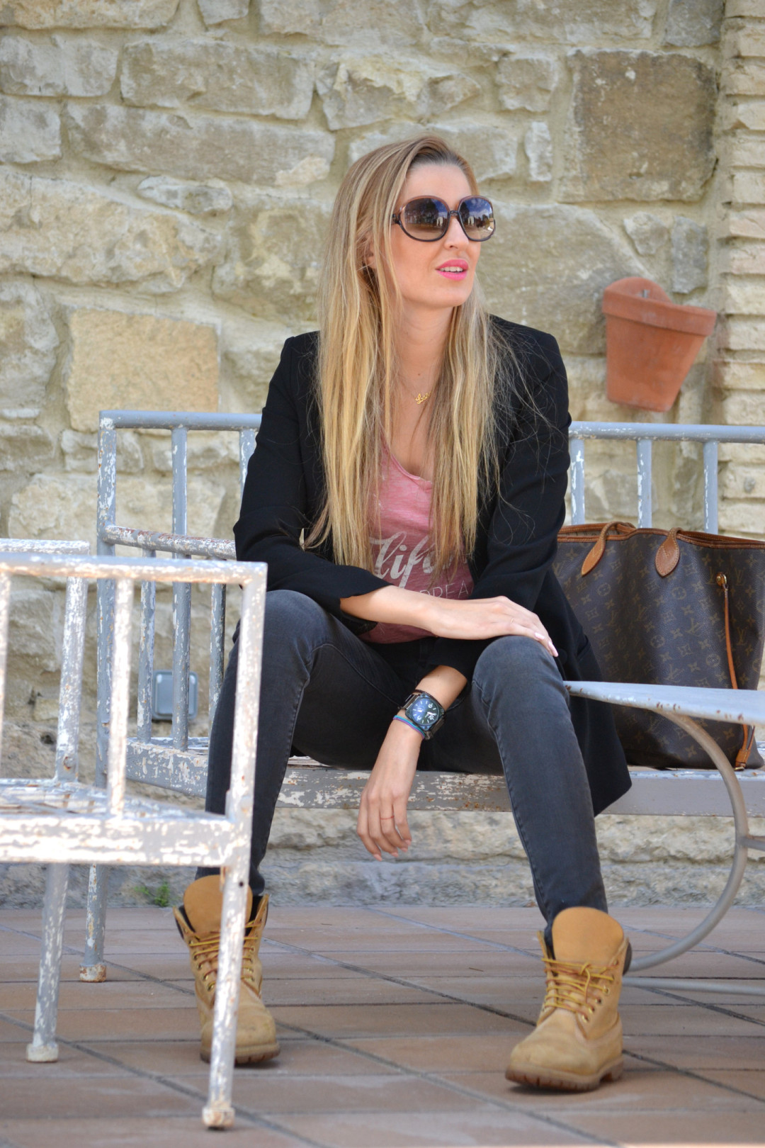 botas timberland con jeans